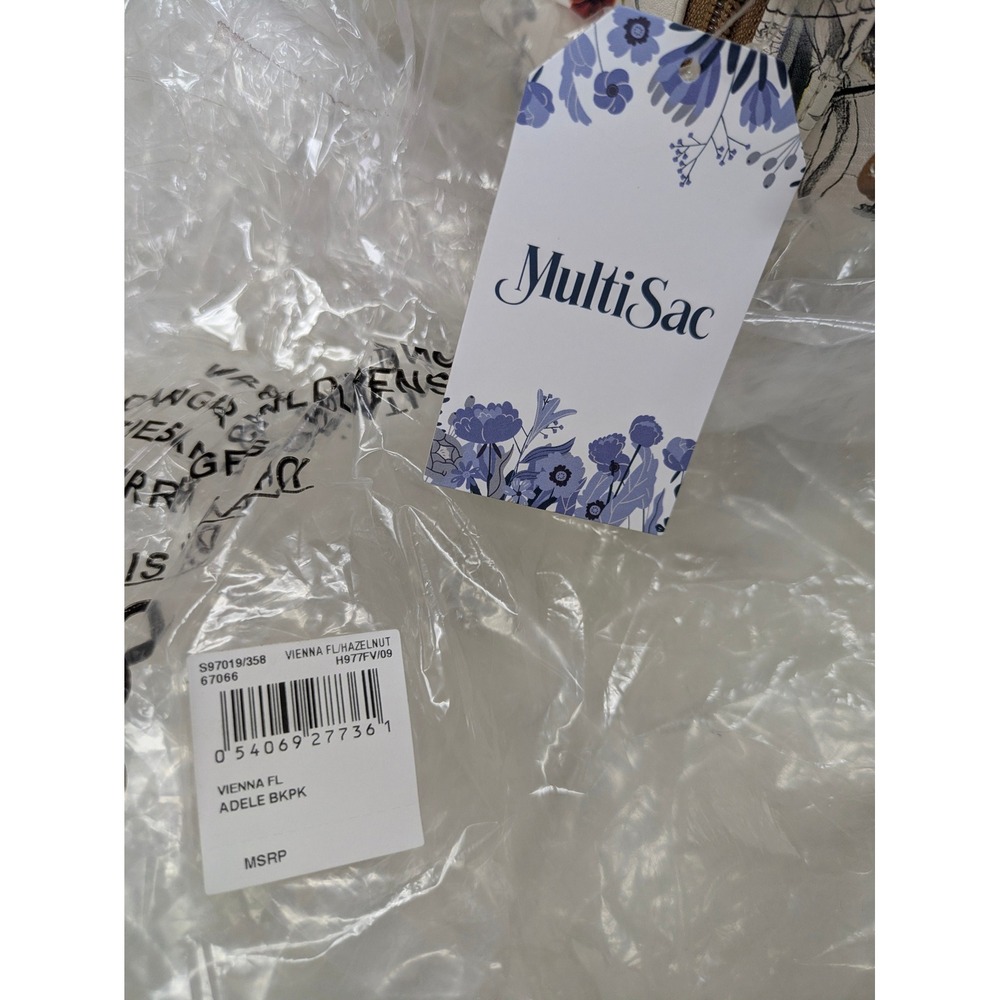MultiSac Adele Backpack Vienna Floral Print